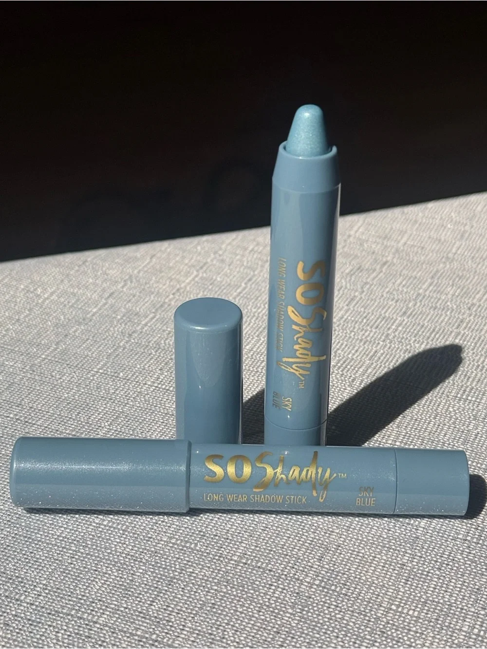 2x SOShady Long Wear Shadow Stick Sky Blue Eye Shadow Crayon NEW